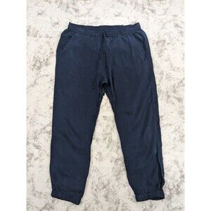 Johnny Was Womens Alice Joggers Navy Blue Size M Cupra/Rayon Lightweight